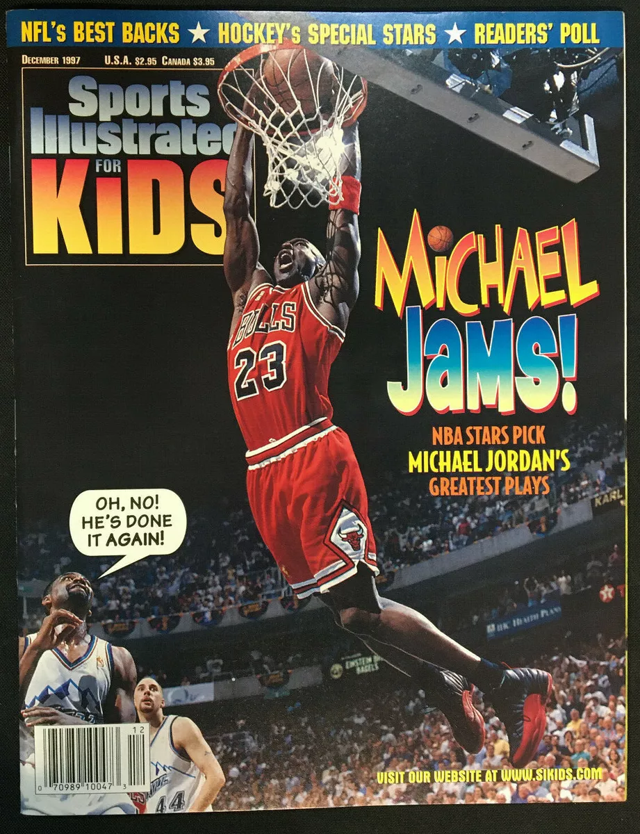 1997 DEC SPORTS ILLUSTR POUR ENFANTS MICHAEL JORDAN JAMS COUVERTURE VF NM