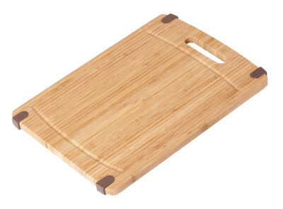 KESPER 58131 Schneidebrett aus Bambus mit Rutsch-Stopp 38 x 28 x 1,6 cm / Tra...