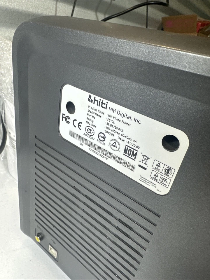 HiTi P510L Professional Digital Photo Printer AS-IS Untested With Hard Case - Image 3 of 4
