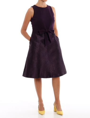 Flare Cocktail Dress Raisin 
