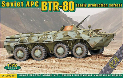 1/72 Soviet APC BTR-80 (early production series) ACE 72171 Plastic Model kit
