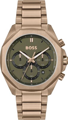 HUGO BOSS HERREN CLOUD CHRONO UHR HB1514019 GRÜNES ZIFFERBLATT