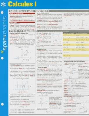 Calculus I SparkCharts - Hardcover By SparkNotes - GOOD