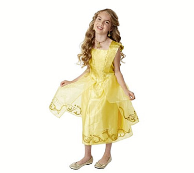 Youth Girls 4 6 Disney Beauty And The Beast Belle Yellow Dress Halloween Costume Ebay