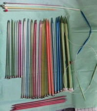 Aluminum Knitting Needles Boye Bates Straight Circular Interchangeable Double Po