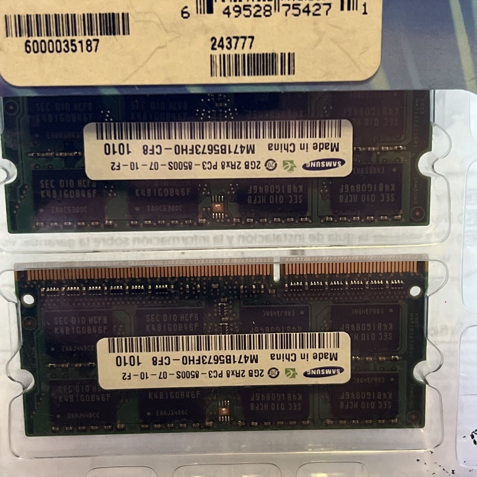 Crucial CT5126BF1339 - 4GB DDR3 PC3-10600 Non-ECC Unbuffered 204-Pins
