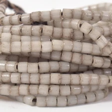 2 Strands Tile Gray Trade Beads