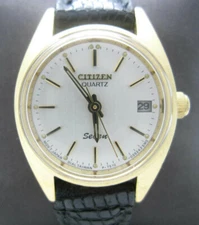 Women's Citizen Quartz Water Resistant Analog Date Dial Watch (C644)