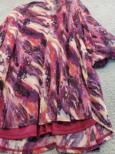 Cocomo Women’s Pleated 3/4 Sleeve V Neck Tunic Blouse Size 3XL Multicolor NWT - Picture 16 of 17
