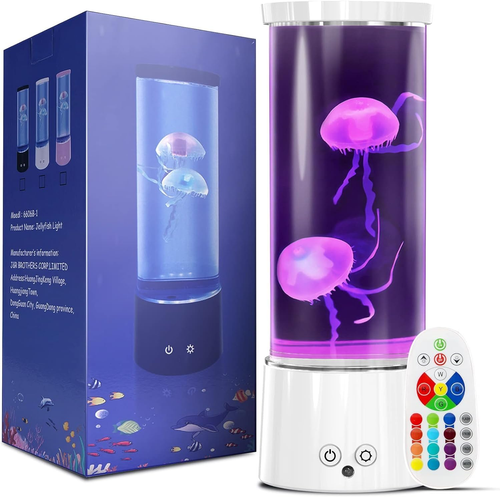 Jellyfish Lamp, 17 Color Changing Jelly Fish Light Mood Lamps for Home Office Ro - Picture 10 of 12