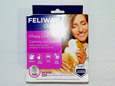 FELIWAY CLASSIC HAPPY CAT CALMING & COMFORT DIFFUSER 30 DAYS STARTER KIT NEW