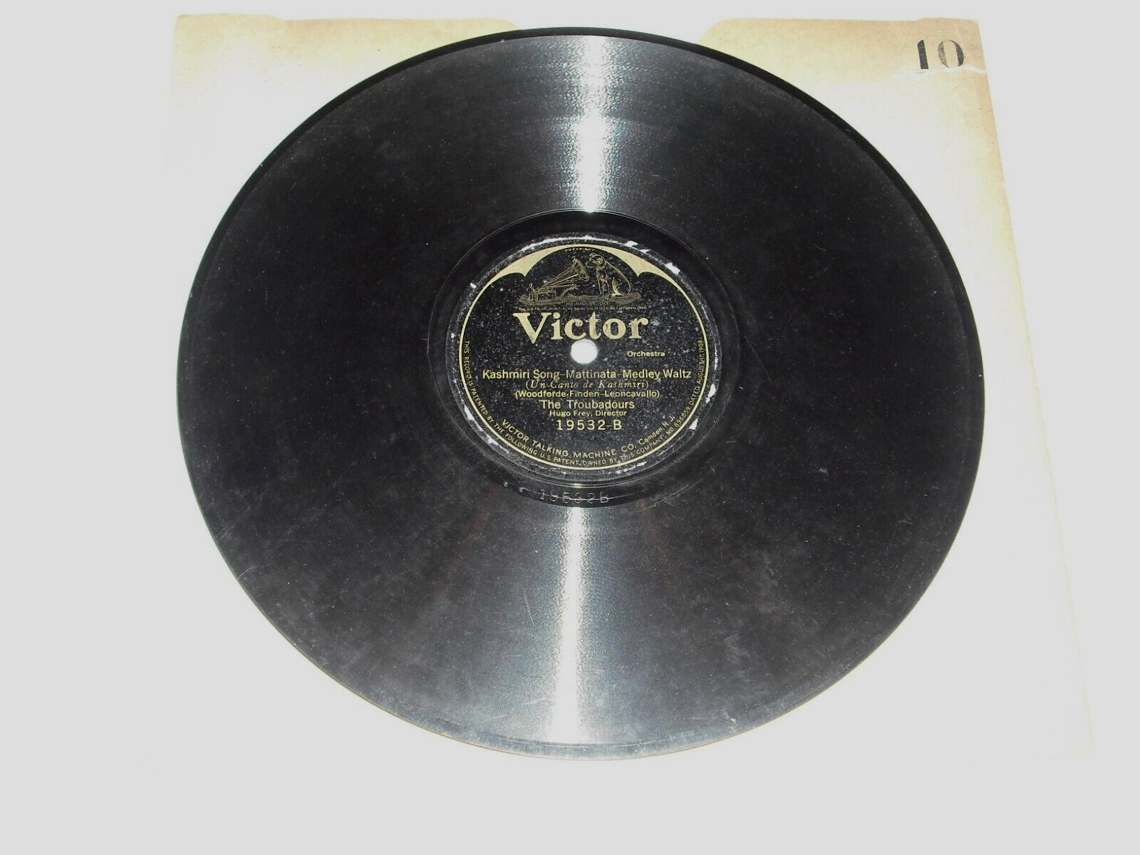 TROUBADOURS-Merry Widow (1925) VICTOR 10" Shellac Single
