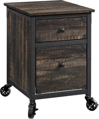 Steel River File Pedestal, L: 20.87'' X W: 23.86'' X H: 26.58'', Carbon Oak Finish
