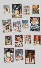 15 Vintage Alte Weihnacht Karten Postkarten 1...