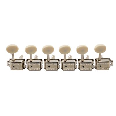 Wilkinson White Button Vintage Deluxe Guitar Split 6 Inline Machine Tuning Pegs