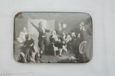 Miroir De Poche Lithographie Rouget De Lisle Chantant La Marseillaise Ebay