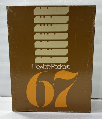 Vtg Hewlett Packard HP 67 Scientific Calculator, Accessories, Manuals Power On