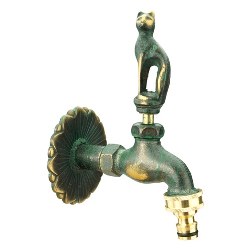 Nostalgie Messing Wasserhahn 1/2" Auslaufhahn Auslaufventil Antik Garten Aussen - Bild 30 von 43
