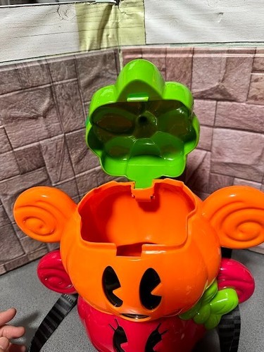 Tokyo Disney Resort POPCORN BUCKET Halloween Pumpkin Mickey & Minnie From JAPAN - Picture 6 of 13