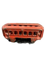 Vintage Cast Iron Red Toy Train Passenger Car 4" long x 2" tall x 1" wide