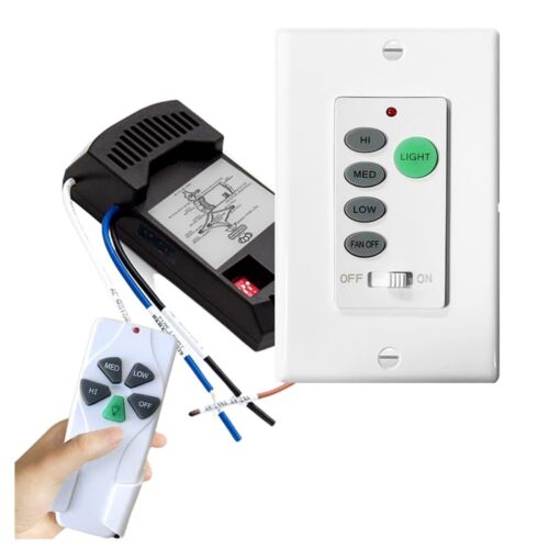 Ceiling Fan Wall Remote Control UC9050T 4DIP Switch For Harbor Breeze Hampton - Picture 29 of 52