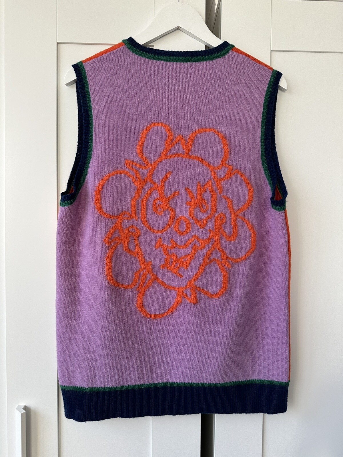 Heaven By Marc Jacobs Crazy Daisy Sweater Vest Mohair Wool Knit | eBay