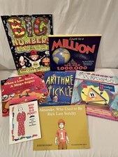 Lot of 8 Math Picture Books Elementary School Teacher Resource Homeschool EUC