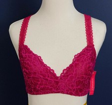 New Bralette Large Bra Lined Plum Lace By Xhilaration NWT