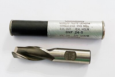 WELDON 3/4'' Dia X 1-5/16 LOC W/ 3/4 Shank HSS RH Center Cut End Mill 2 Flute M-7