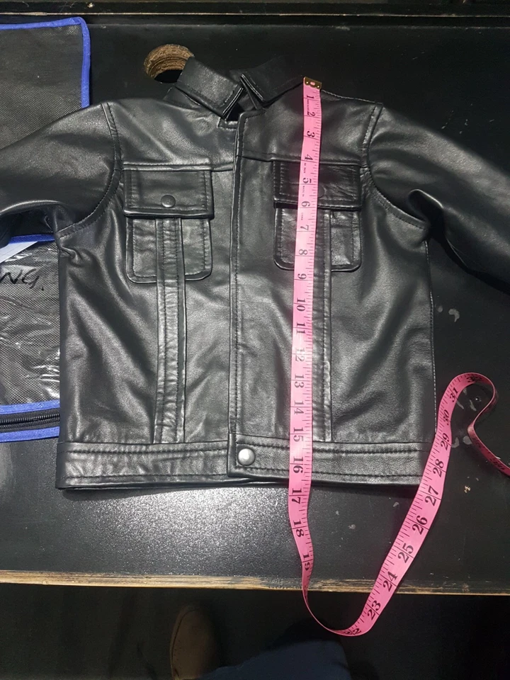 Elvis Presley 1968 Comeback 特殊羊皮黑色皮革西装男孩款 — 第 2/4 张图片