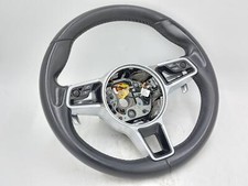 11-16 Porsche Cayenne 958 Left Steering Wheel Black Leather W Paddle Shifters 11-16 Porsche Cayenne 958 Left Steering Wheel Black Leather W Paddle Shifters