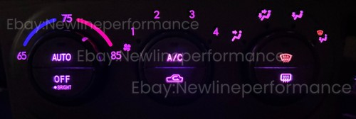 Pink Climate Control LED Bulbs kit for Subaru Forester 2003-2004 - 第 1/2 張圖片