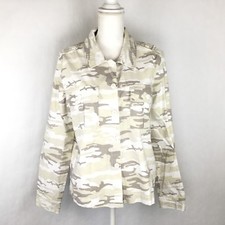 Sanctuary Women's 2 Pocket Shacket Jacket Size M Neutral Camo NWT MSRP 139