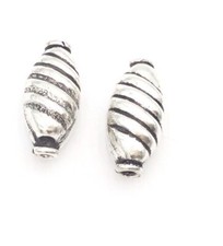 17x9mm Sterling Silver .925 Bali Oval Beads Jewelry making Supplies