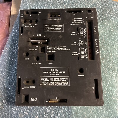 Untested rowe dollar bill changer BC  35 Pcb Board arcade VIDEO GAME Of53a-2