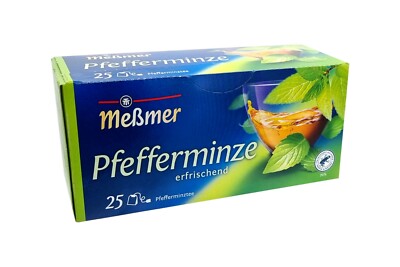 3x boxes MESSMER Peppermint Tea   Genuine from Germany   TRACKED SHIPPING