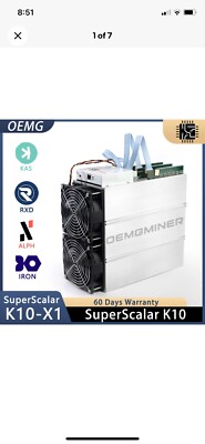 Superscalar K10 FPGA  Alephium ALPH Radiant RXD IronFish IRON Kaspa ASIC Miner