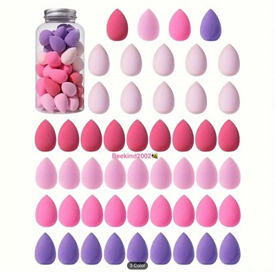 50 MINI FACE Blending Make-up Schwämme Applikatoren Foundation Buffer Lidschatten 