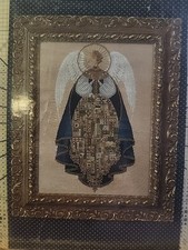 Lavender  Lace "Angel Of Love" Victorian Chart Design Cross Stitch