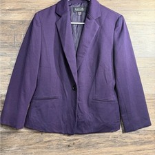Black Label Evan Picone Women's Rich Purple Blazer
