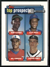 Chipper Jones, Wil Cordero, Alex Arias 1992 Topps - Top Prospects  #551 (RC)