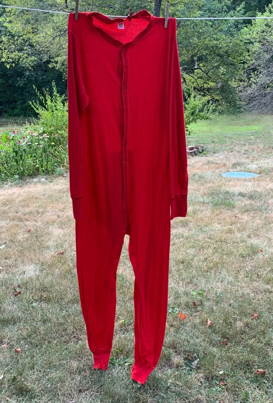 NWOT Morgan Mills Long Johns Tall Handles L 42-44 Red Union Suit Cotton Blend
Opens in a new window