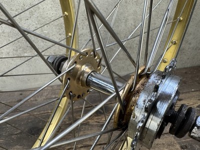 Araya 26” Wheels Vintage Chair Hubs 36h 26x1.75 Gold Klunker