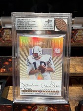 1999 Donruss Elite - Passing the Torch Football Johnny Unitas AUTO RELIC PROMO