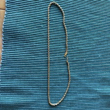 Gold Rush 18 Necklace 18k Gold Plated Stainless Steel Chain Vintage Excellent