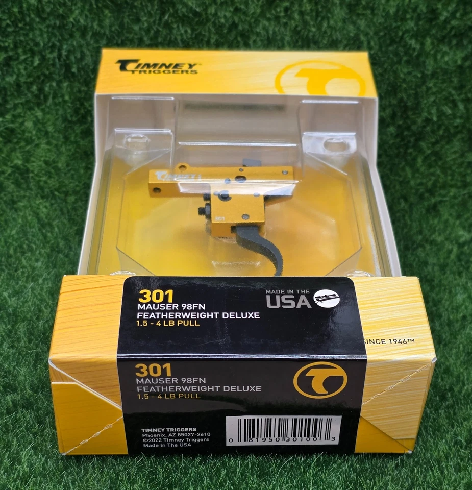 Timney Triggers Mauser Featherweight Deluxe 98FN Curved Trigger w/ Safety - 301 - Image 2 of 4