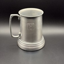 Vintage Playboy Metal Stein Mug Clear Bottom Beer Glass Drinkware Barware