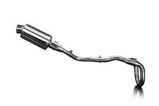 Delkevic Full Exhaust With 9 Inch Oval Stainless Muffler For Klx230s Delkevic Full Exhaust With 9 Inch Oval Stainless Muffler For Klx230s
