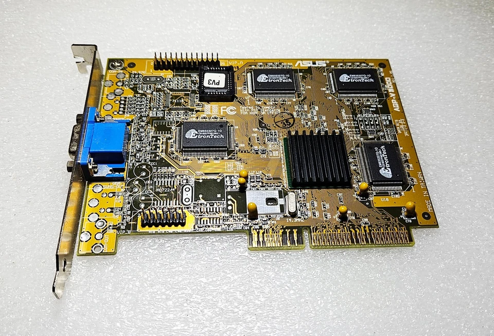 ASUS AGP-V3000 v1.05 Nvidia Riva 128 4MB VGA Card - AGP Slot - Image 2 of 2