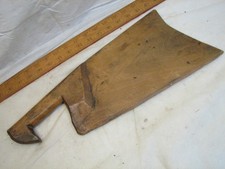 Antique Primitive Wooden Flax Scutching Knife Dough Kitchen Wood Tool Folk Art